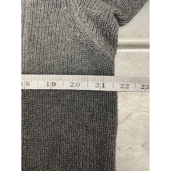 Duluth Brigadier Mock Neck Sweater Mens Medium Fisherman Chunky Wool Blend - Picture 8 of 10